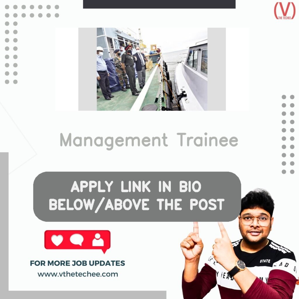 Management Trainee at Goa Shipyard Limited (GSL)