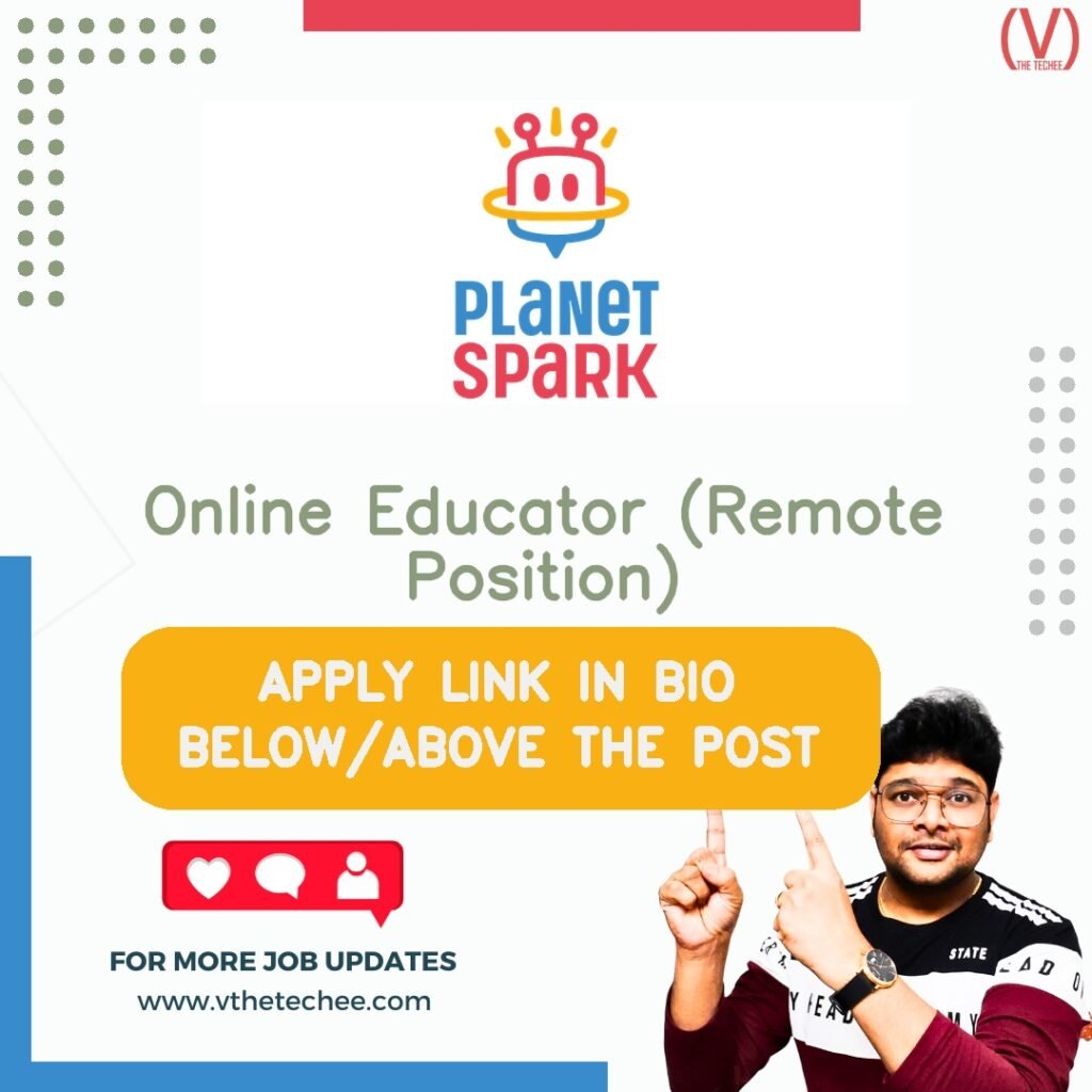 Online Educator (Remote Position) at PlanetSpark