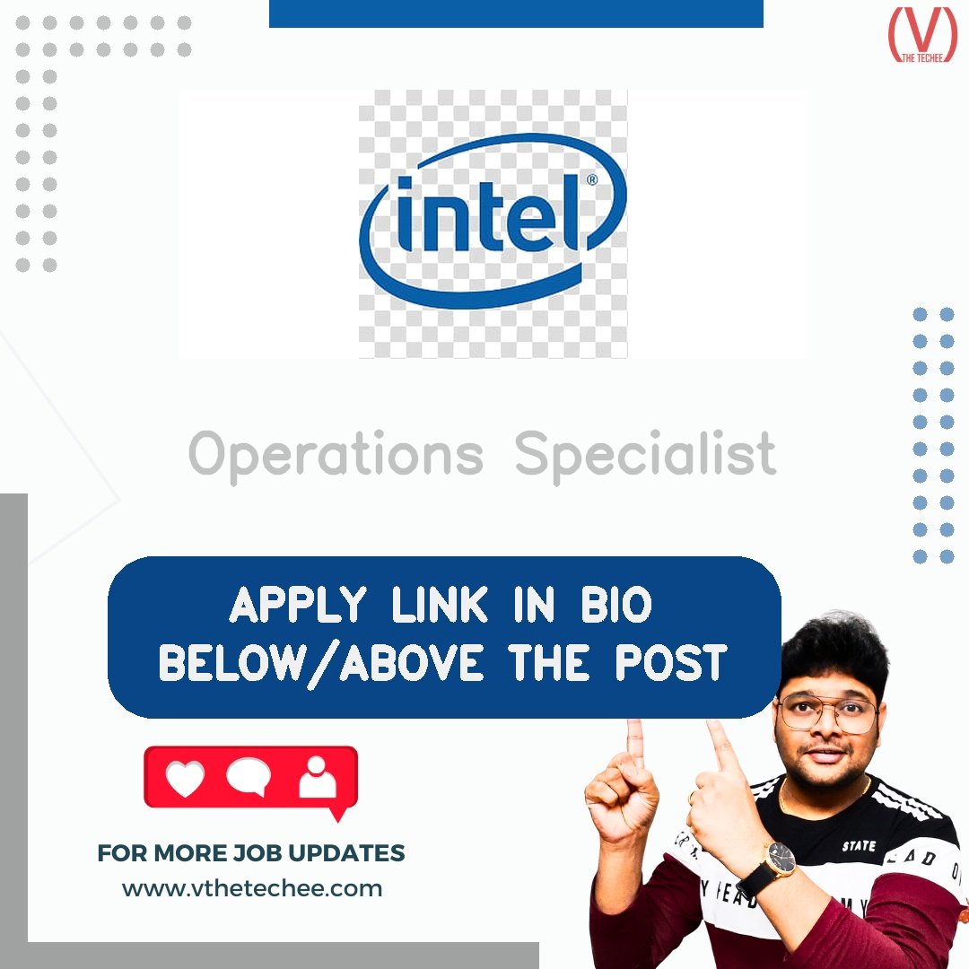 Intel hiring poster vthetecheejobs