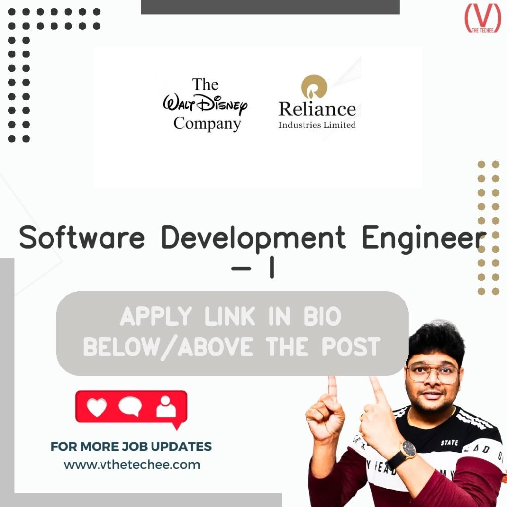 Software Development Engineer - I at JioStar