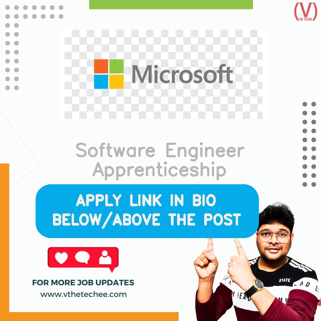 Microsoft hiring poster vthetecheejobs