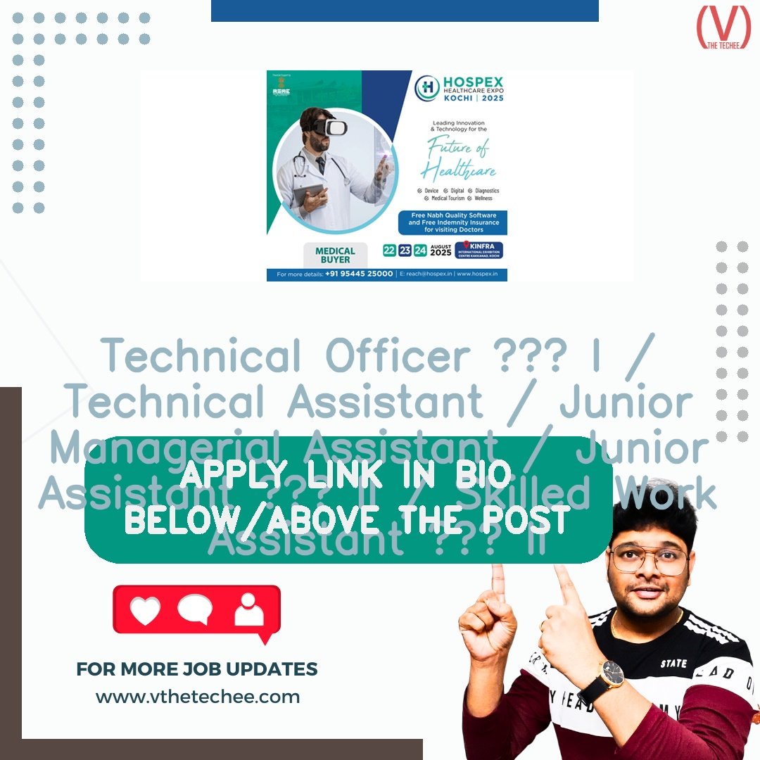 CENTRE FOR DNA FINGERPRINTING AND DIAGNOSTICS (BRIC-CDFD) hiring poster vthetecheejobs