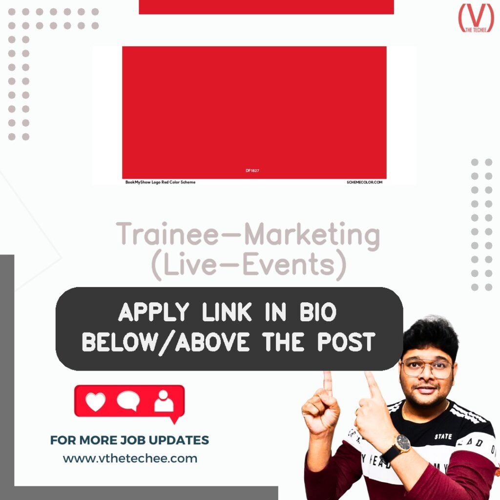 Trainee-Marketing (Live-Events) at BookMyShow