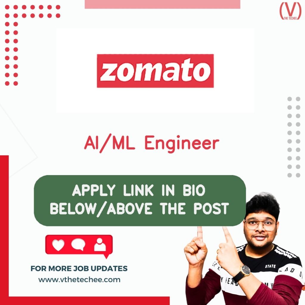 AI/ML Engineer at Zomato