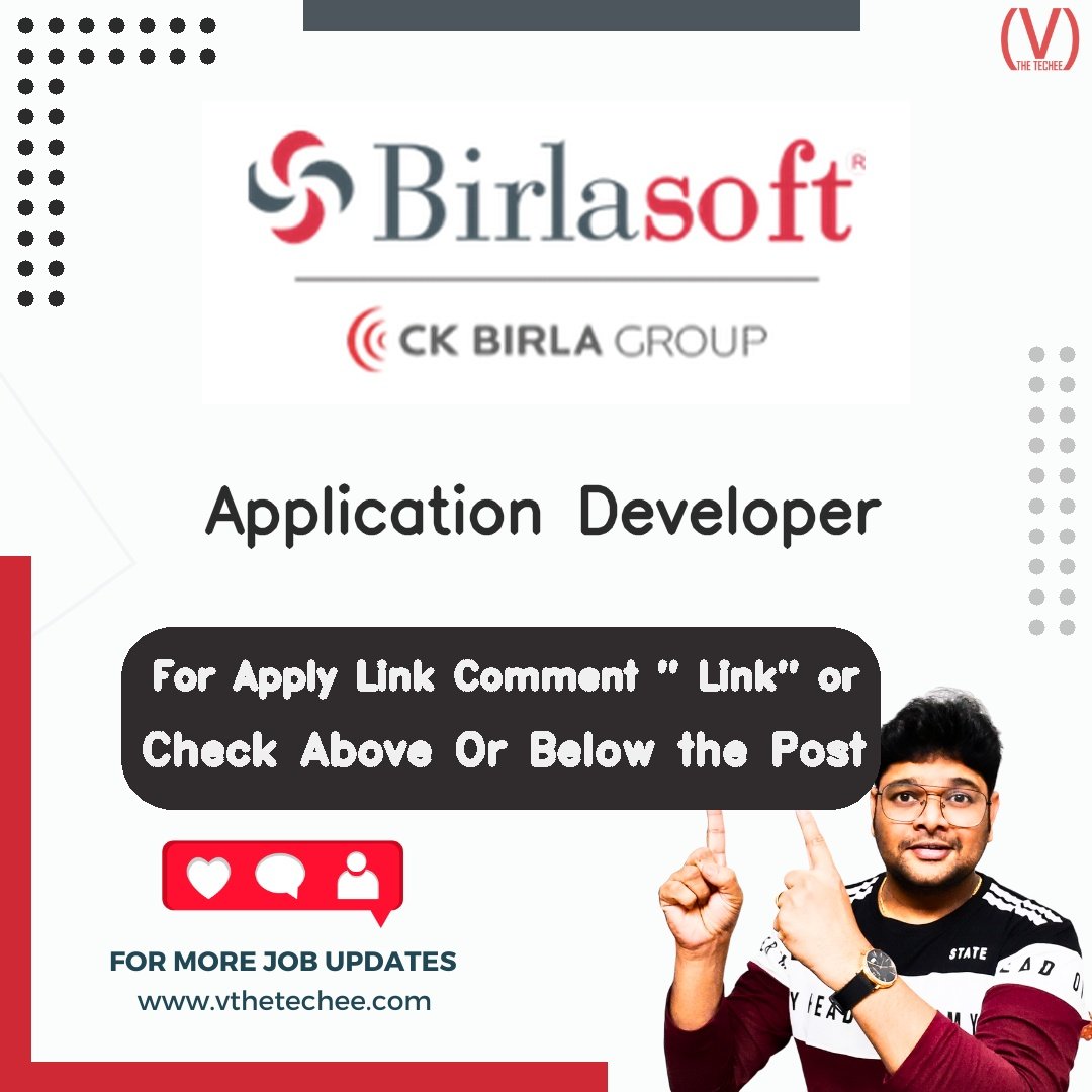 Birlasoft hiring poster vthetecheejobs
