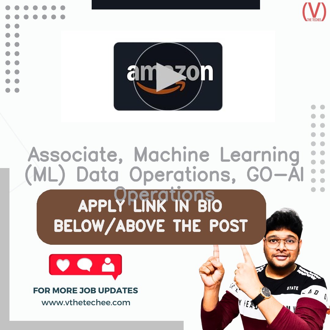 Amazon hiring poster vthetecheejobs