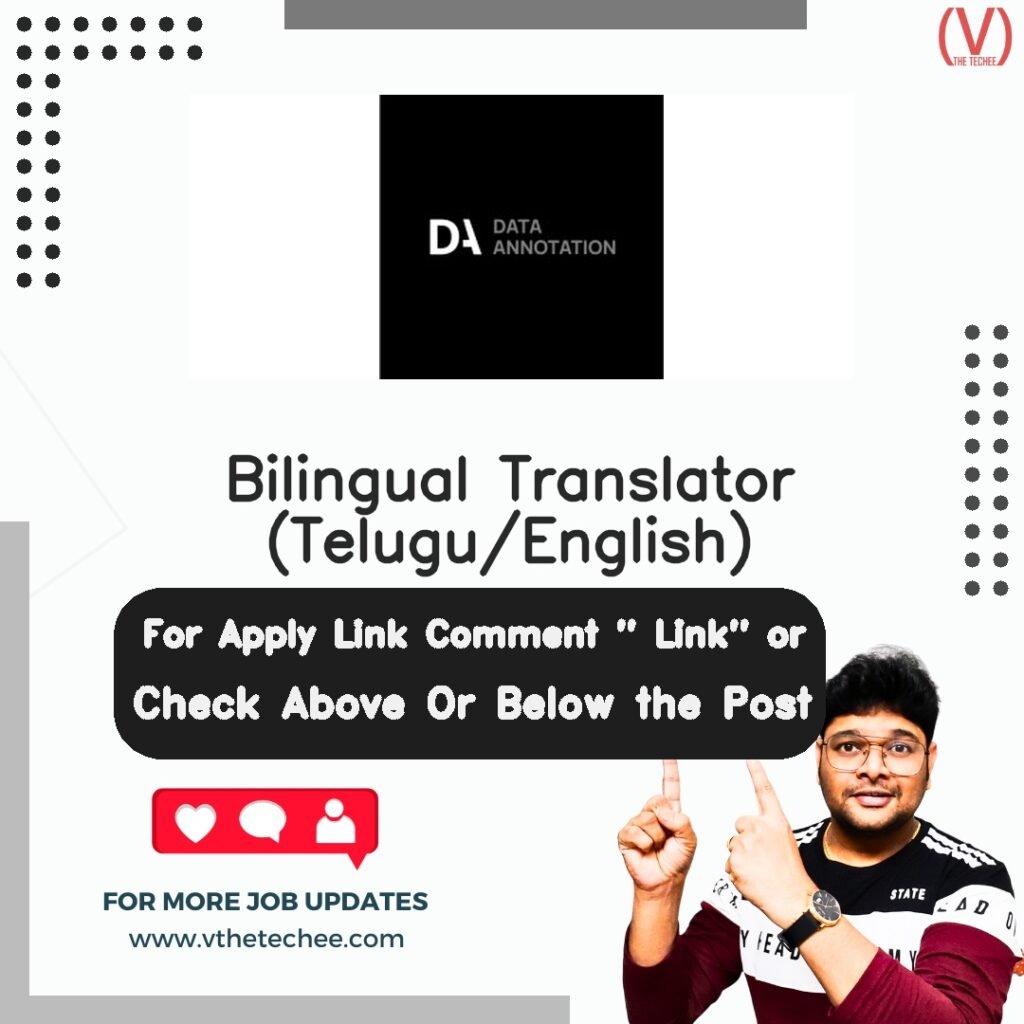 Bilingual Translator (Telugu/English) at DataAnnotation