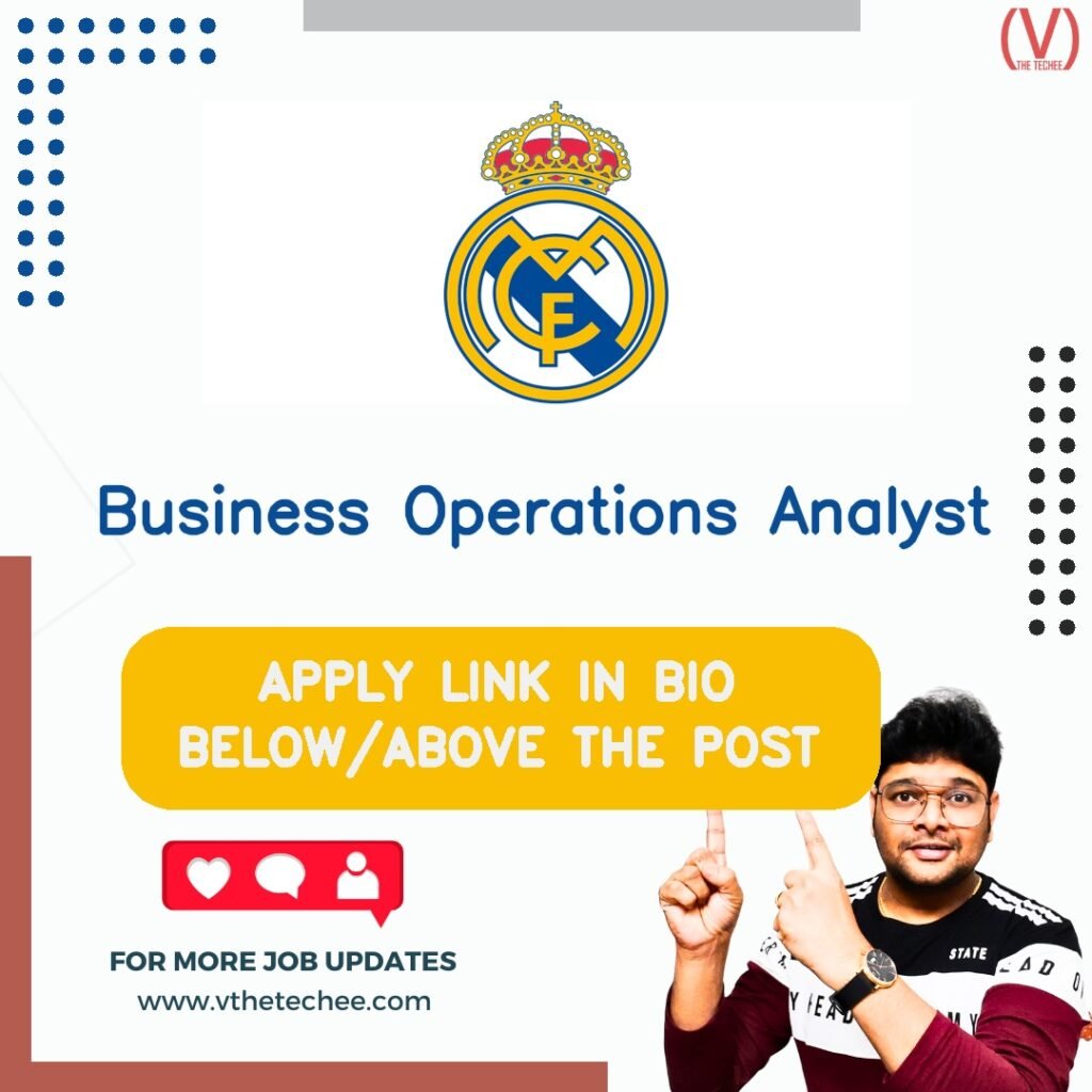 Business Operations Analyst at Real