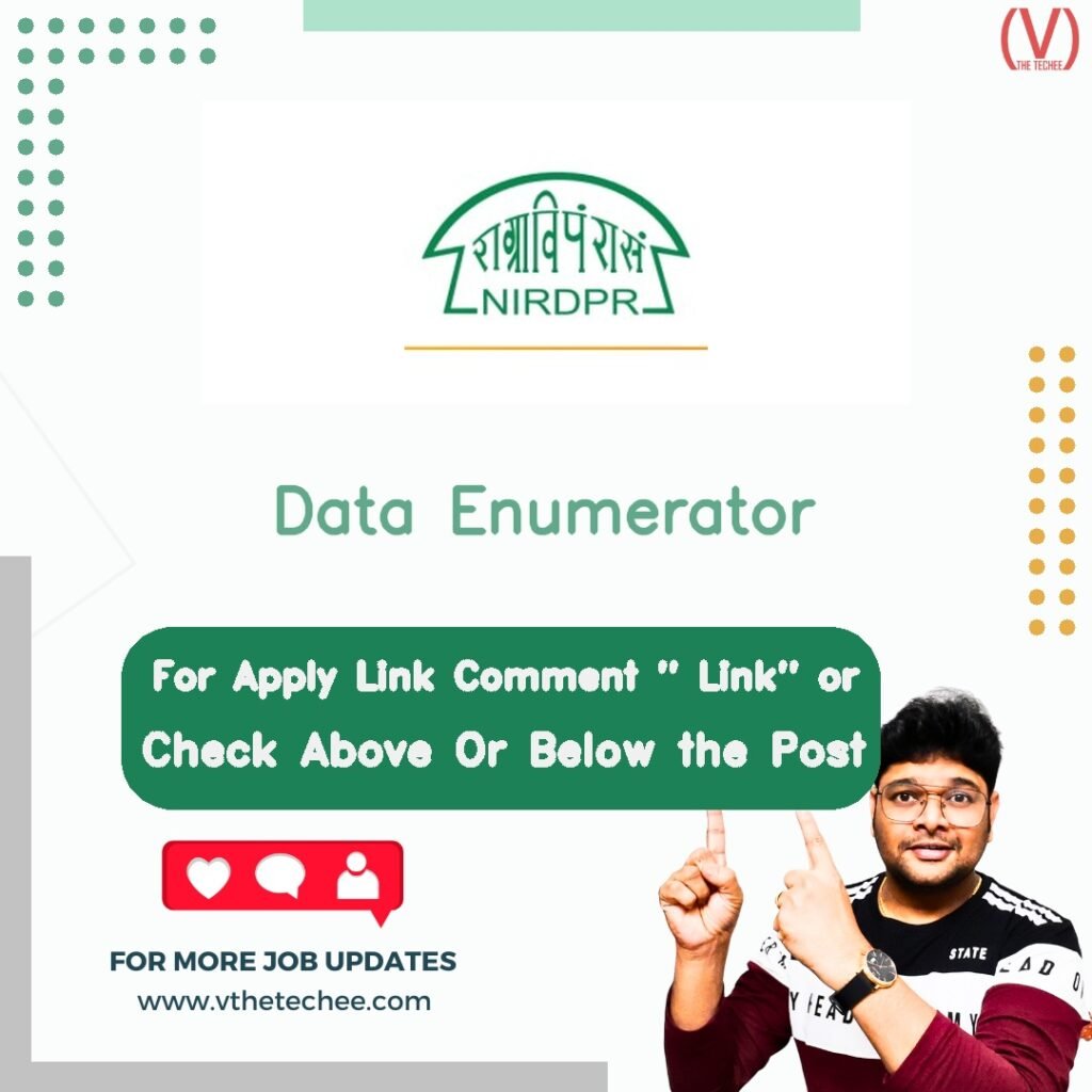 Data Enumerator at National Institute of Rural Development & Panchayati Raj (NIRDPR)