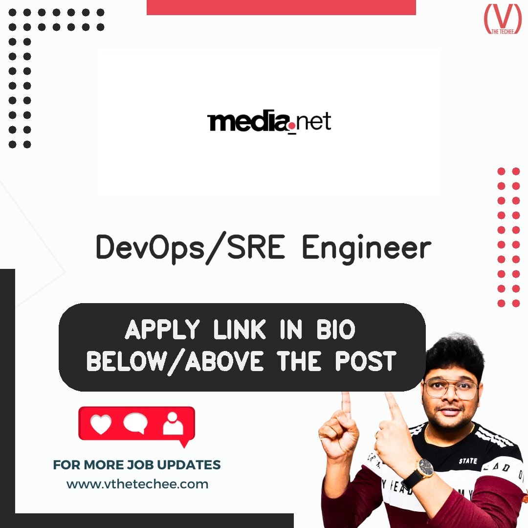 Media.net hiring poster vthetecheejobs