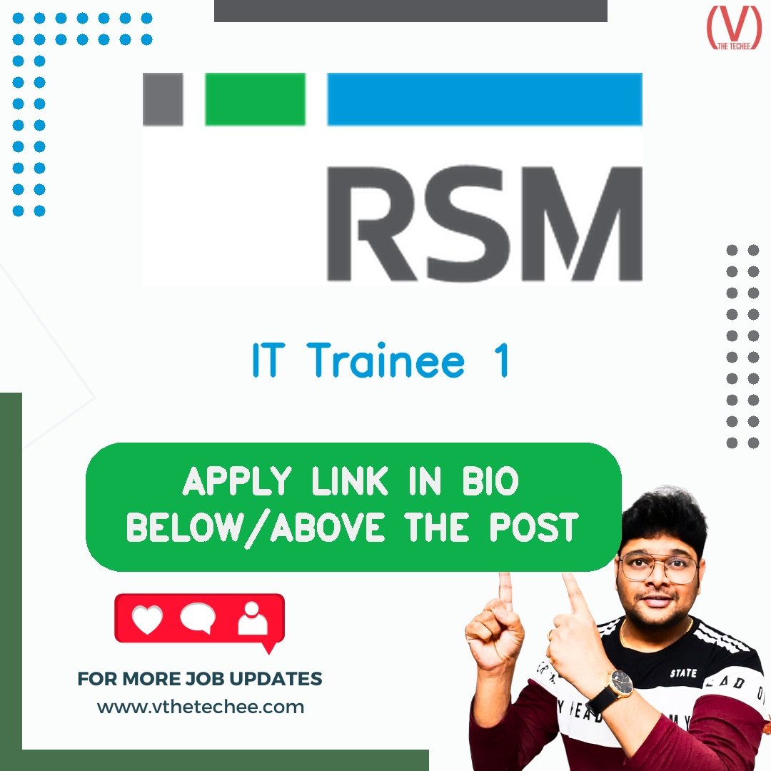RSM hiring poster vthetecheejobs
