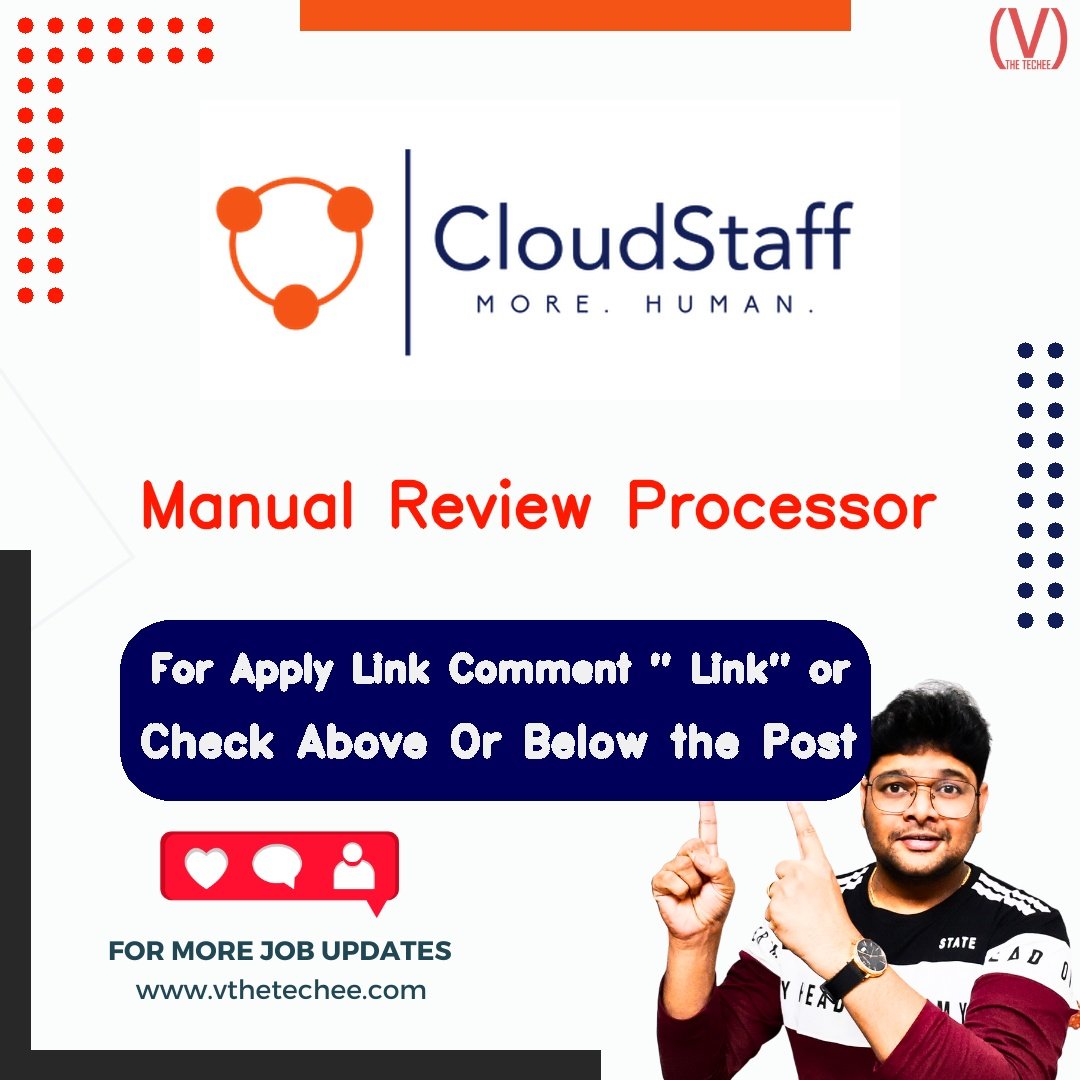 Cloudstaff hiring poster vthetecheejobs