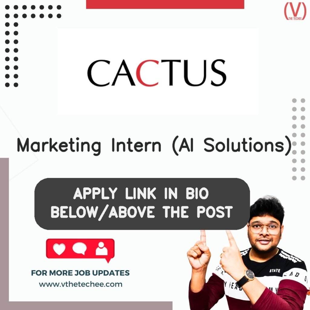 Marketing Intern (AI Solutions) at Cactus Communications