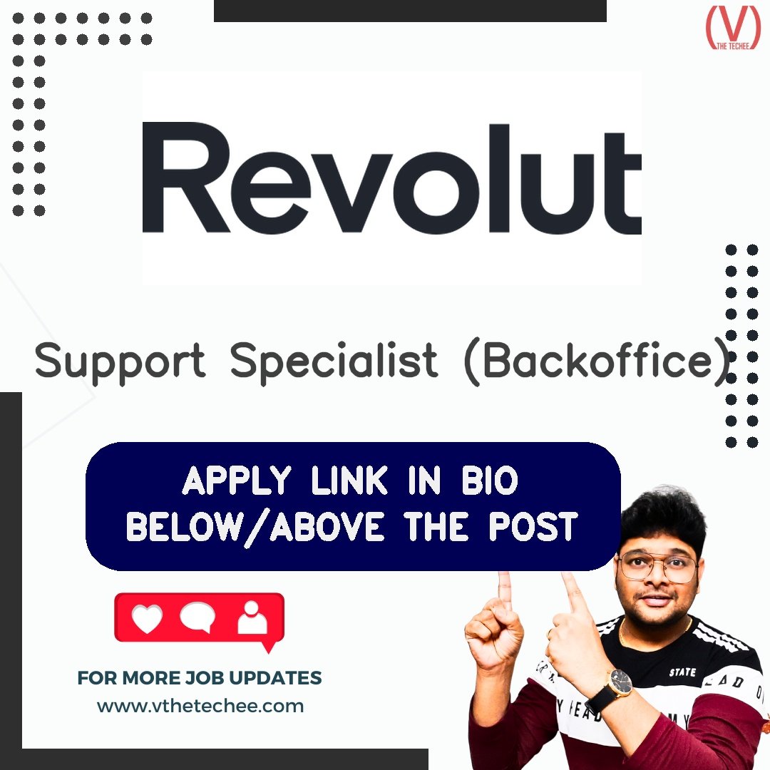 Revolut hiring poster vthetecheejobs