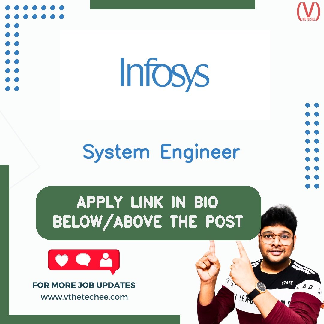 Infosys hiring poster vthetecheejobs