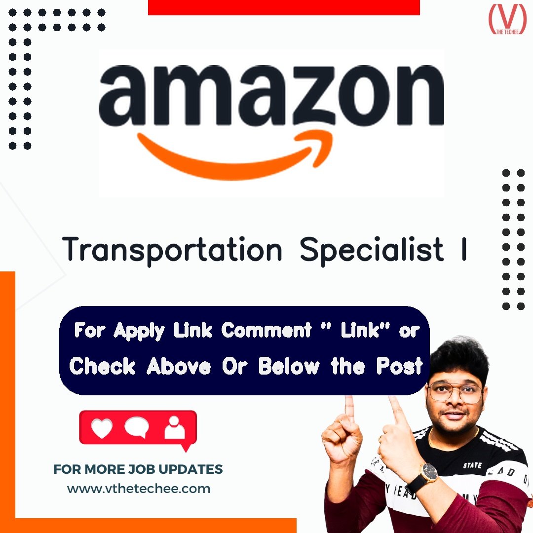 Amazon hiring poster vthetecheejobs