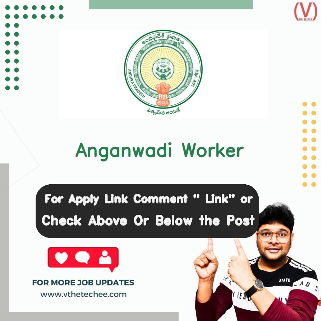 Government of Andhra Pradesh is hiring for Anganwadi Worker | Apply Now! 5 Anganwadi Worker at Government of Andhra Pradesh