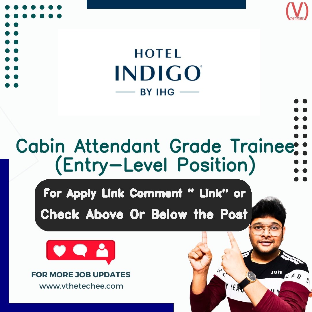 IndiGo hiring poster vthetecheejobs