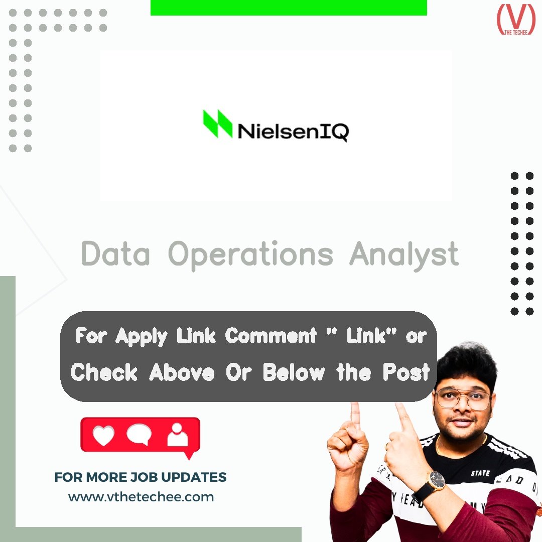 NielsenIQ hiring poster vthetecheejobs
