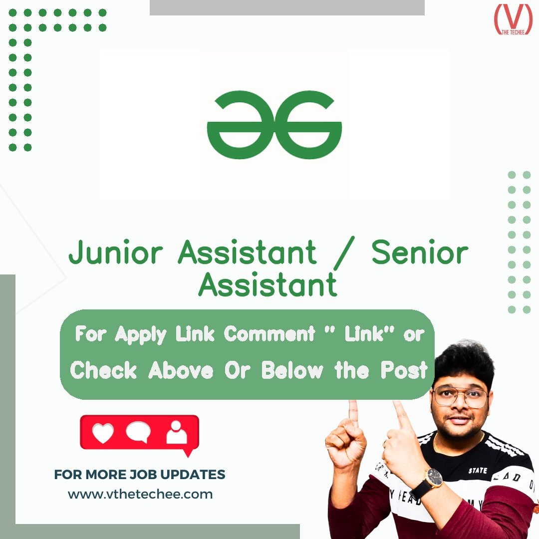 Sardar Vallabhbhai National Institute of Technology (SVNIT) Surat is hiring for Junior Assistant / Senior Assistant | Apply Now! 1 Sardar Vallabhbhai National Institute of Technology (SVNIT) Surat hiring poster vthetecheejobs