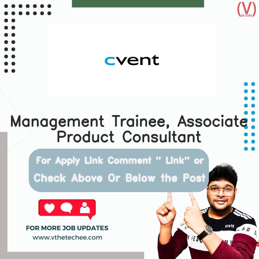 Management Trainee, Associate Product Consultant at Cvent
