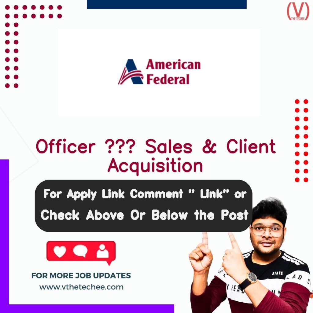 Officer – Sales & Client Acquisition at Federal Bank