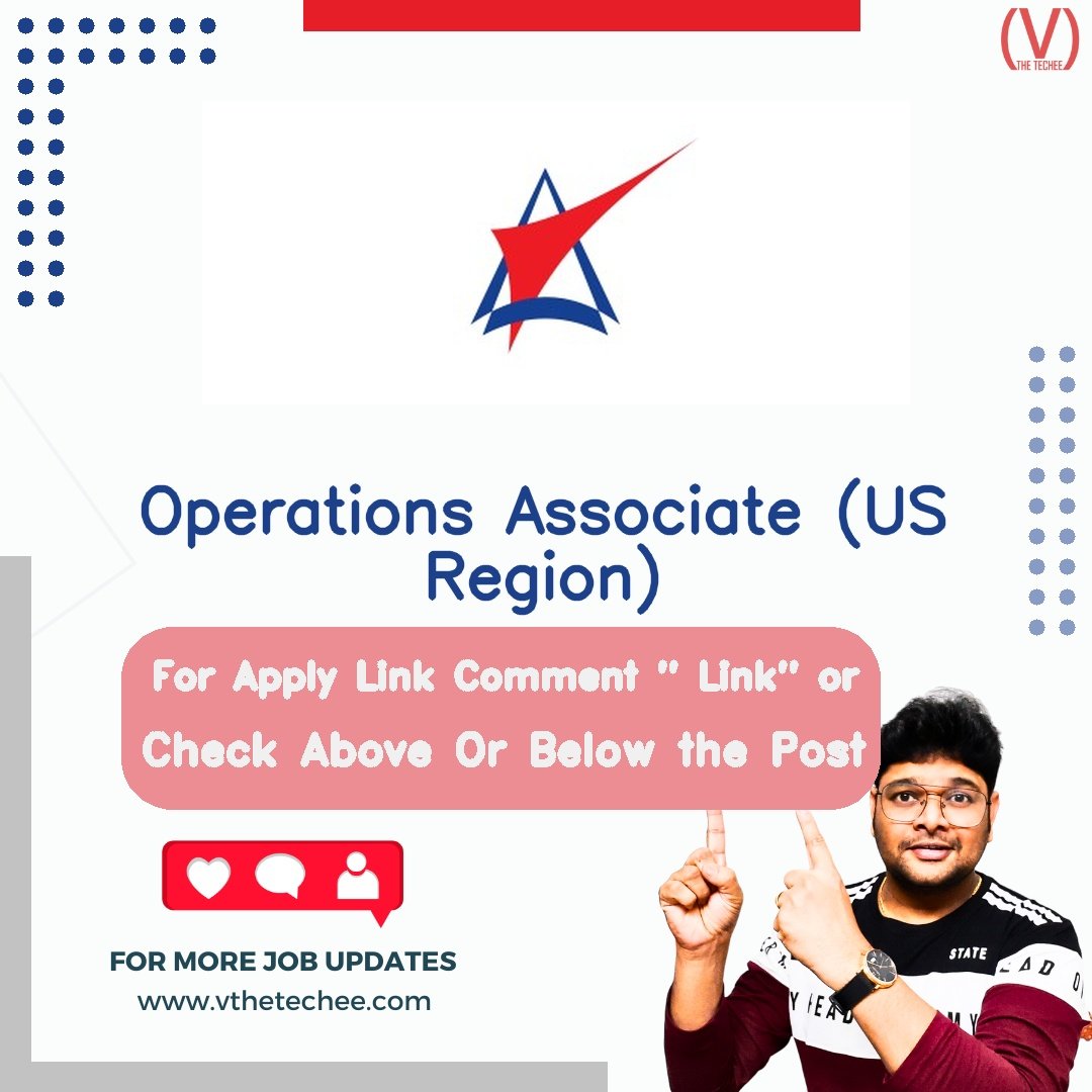 Amber is hiring for Operations Associate (US Region) | Apply Now! 1 Amber hiring poster vthetecheejobs