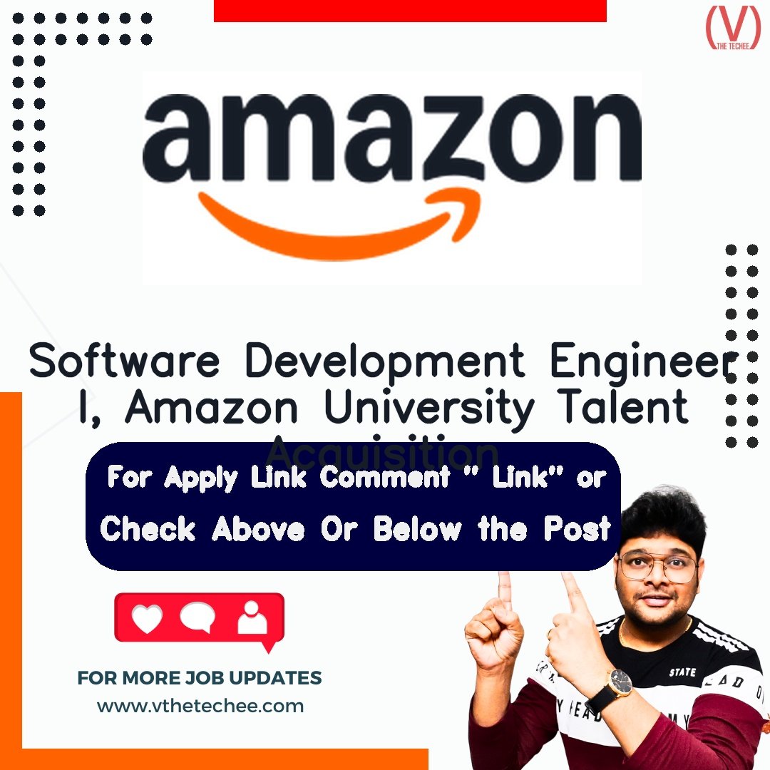 Amazon hiring poster vthetecheejobs