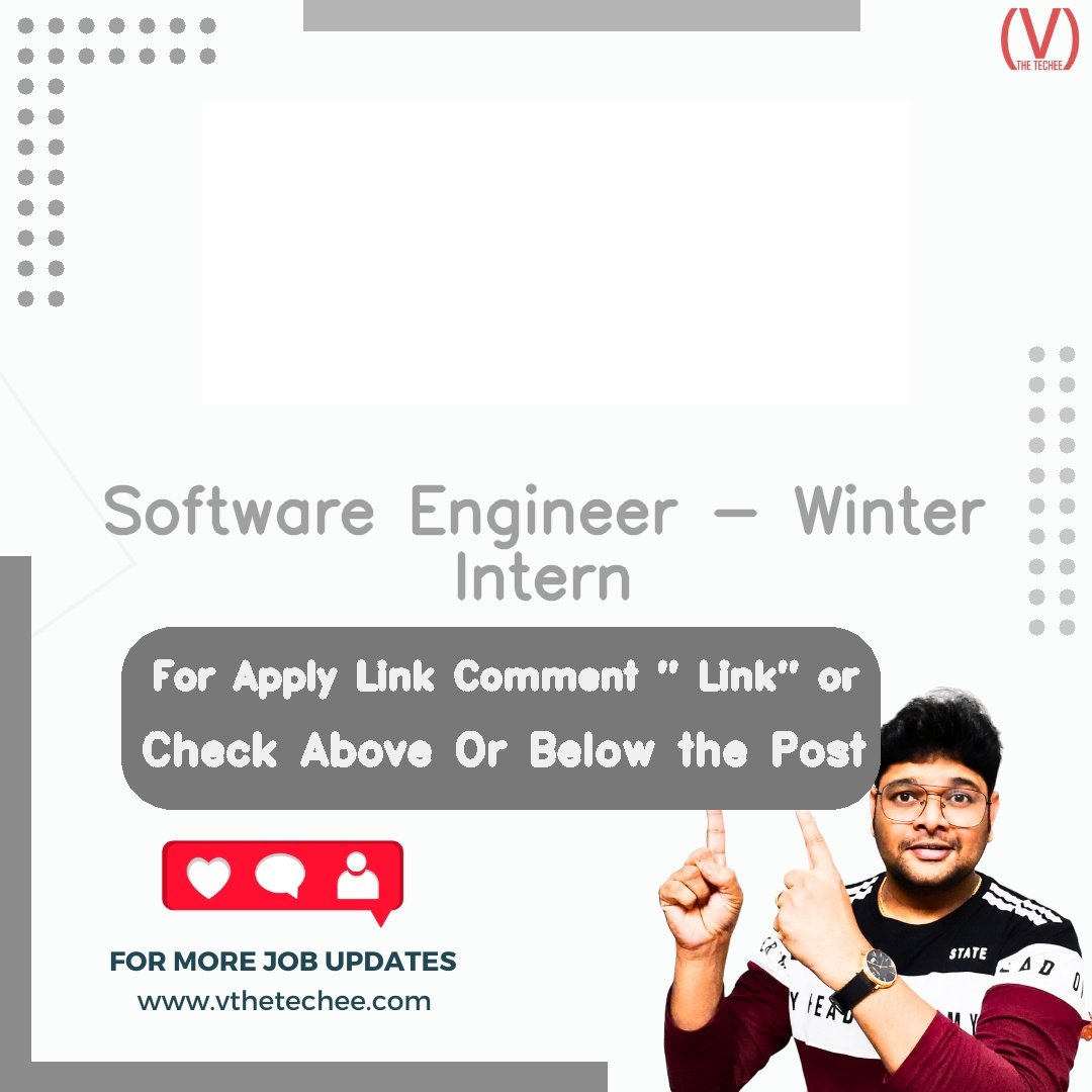 Rubrik is hiring for Software Engineer - Winter Intern | Apply Now! 1 Rubrik hiring poster vthetecheejobs