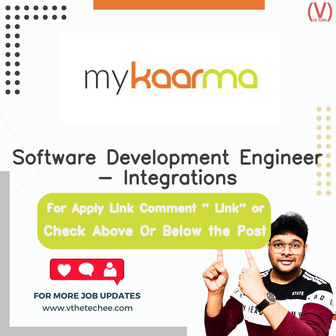 myKaarma hiring poster vthetecheejobs