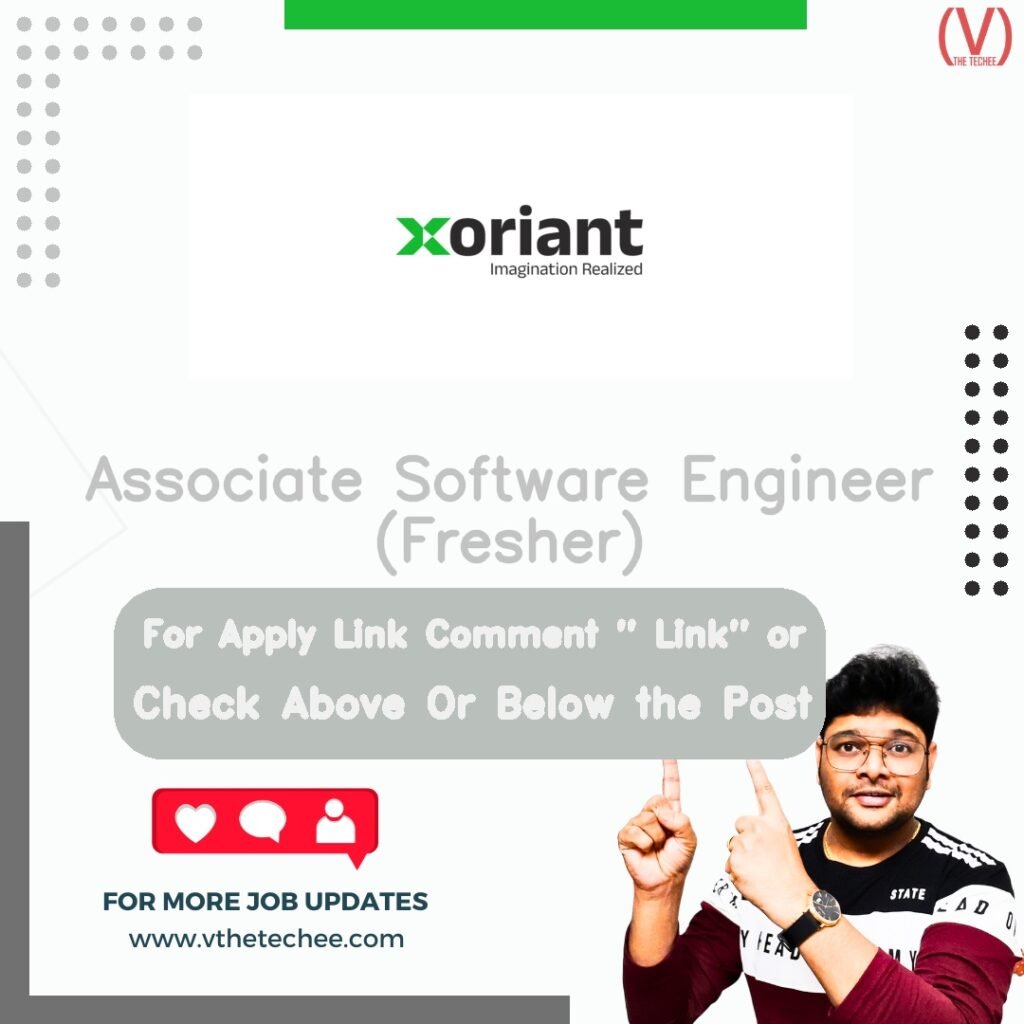 Associate Software Engineer (Fresher) at Xoriant Solutions Pvt Ltd