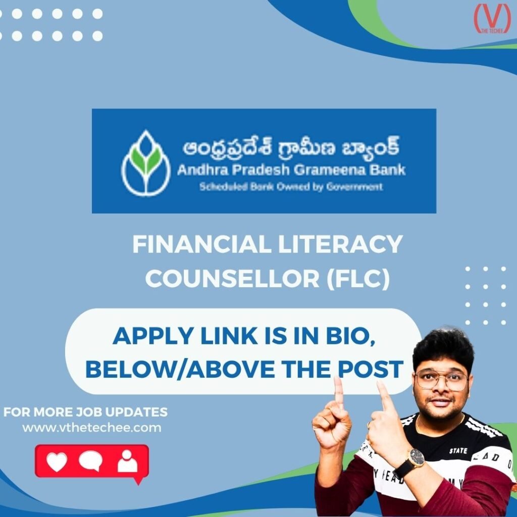 Andhra Pradesh Grameena Bank (APGB) is hiring for Financial Literacy Counsellor (FLC) | Apply Now! 1 Copy of Copy of Copy of APPLY LINK IN BIO bELOW THE POST 6