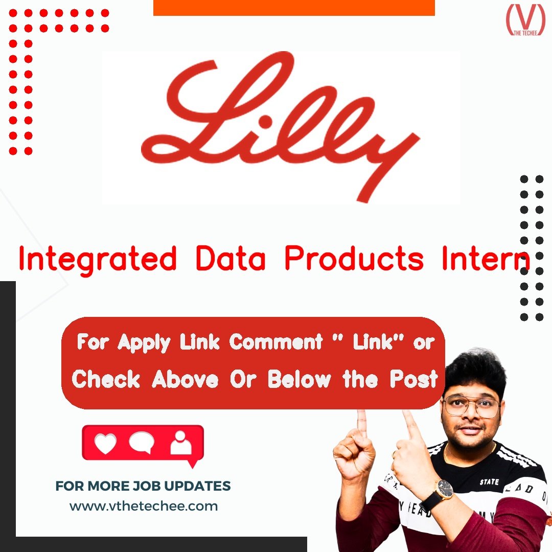 Eli Lilly & Company hiring poster vthetecheejobs