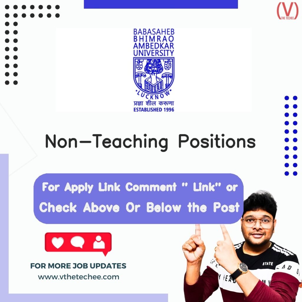 Non-Teaching Positions at Babasaheb Bhimrao Ambedkar University