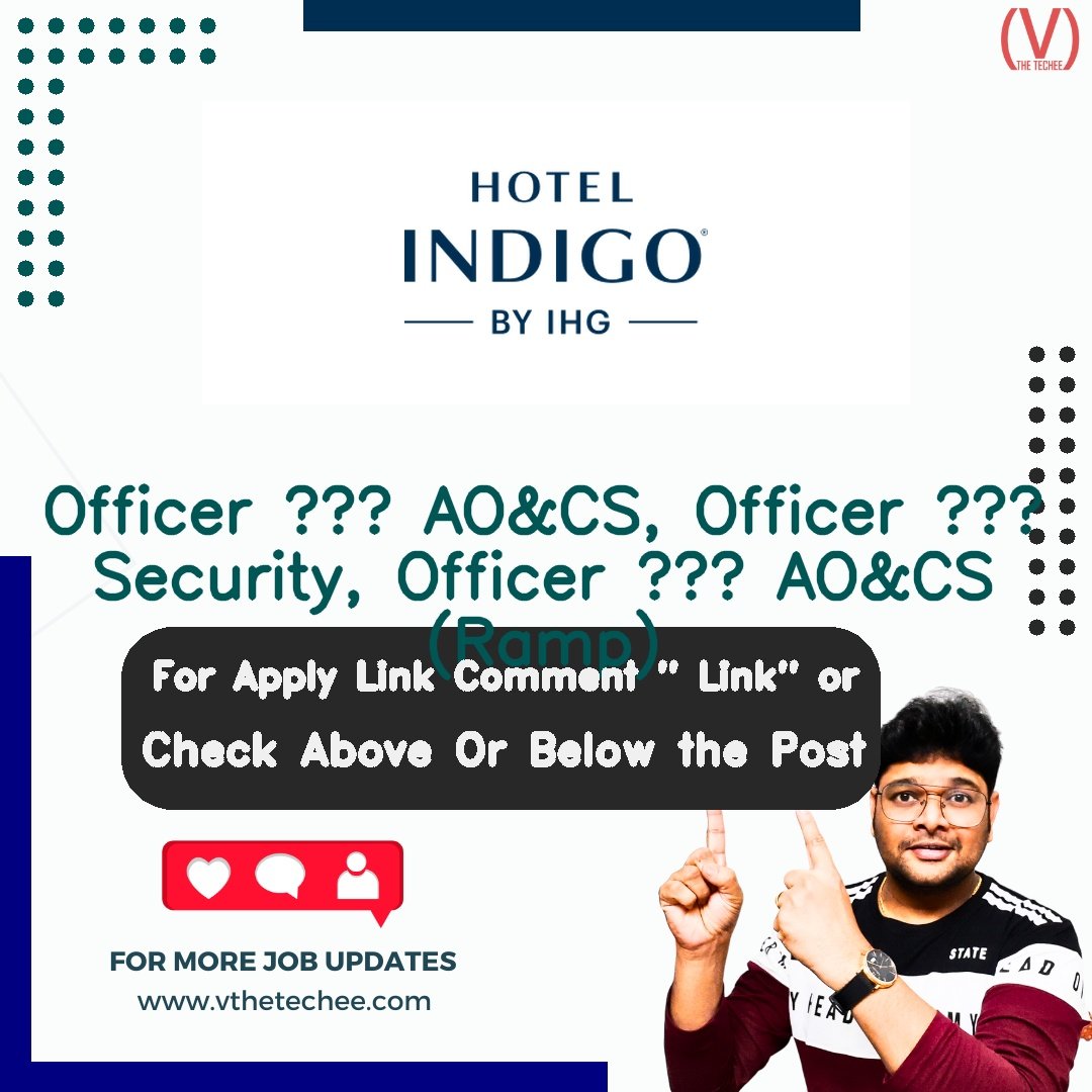 IndiGo hiring poster vthetecheejobs