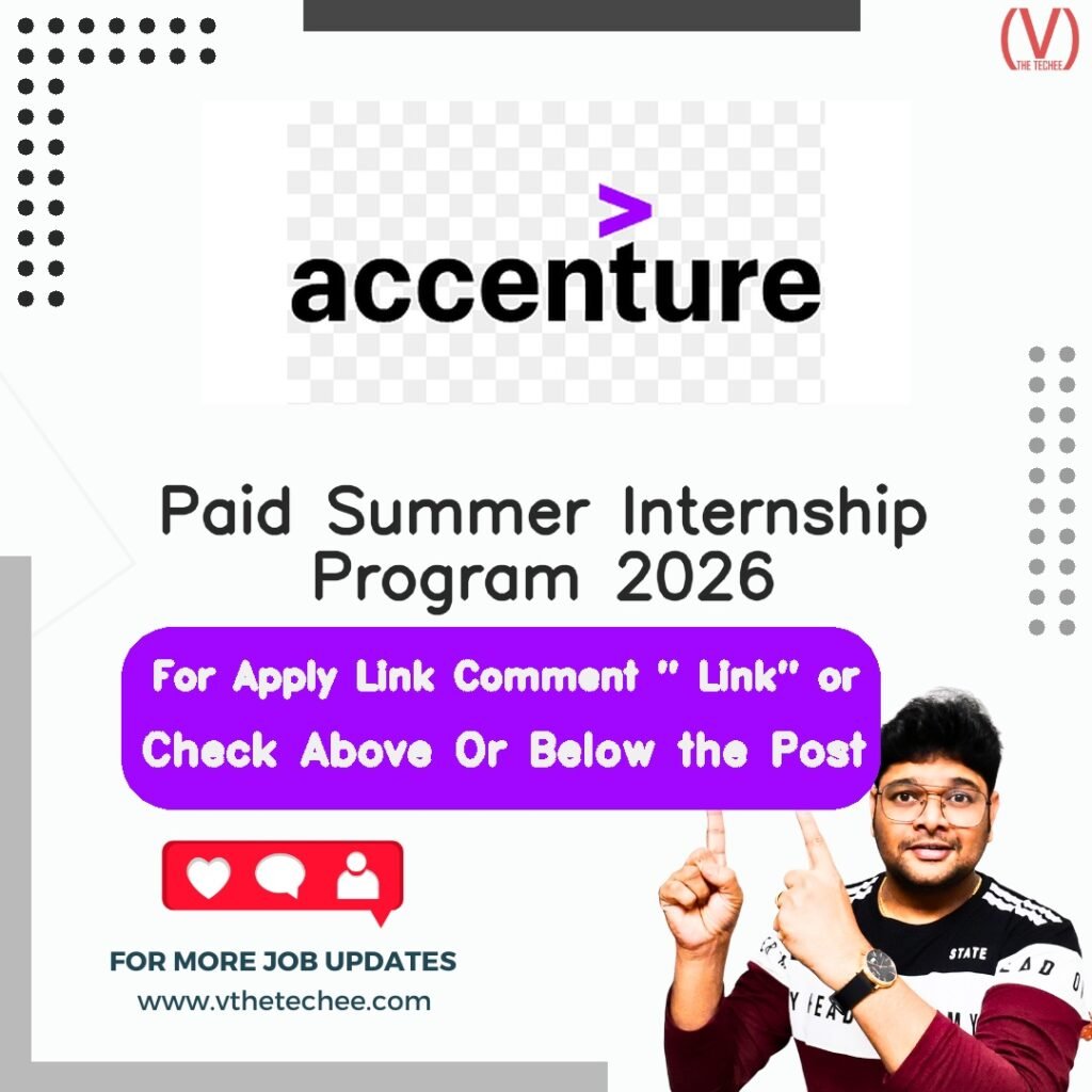 Paid Summer Internship Program 2026 at Accenture