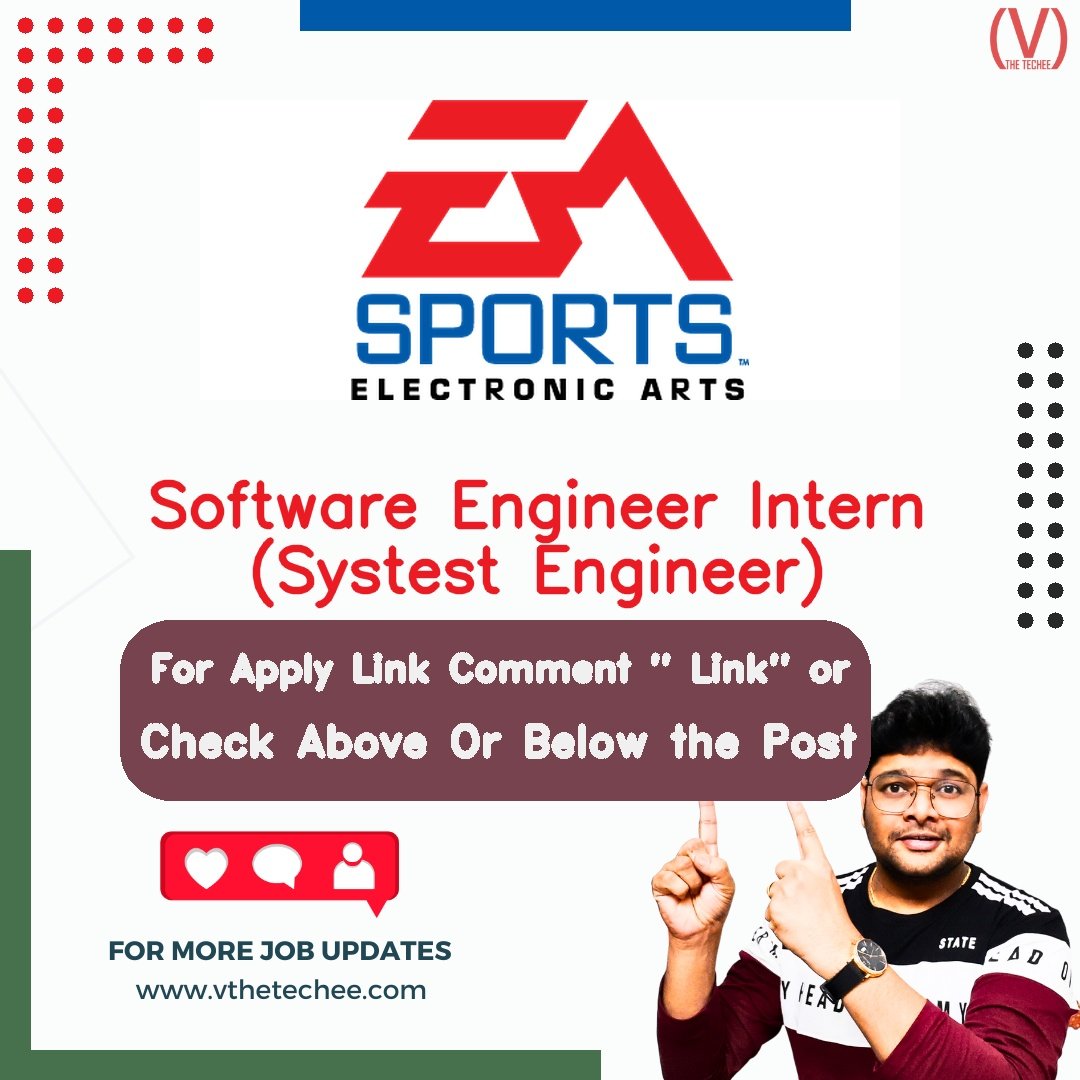 Electronic Arts (EA) hiring poster vthetecheejobs