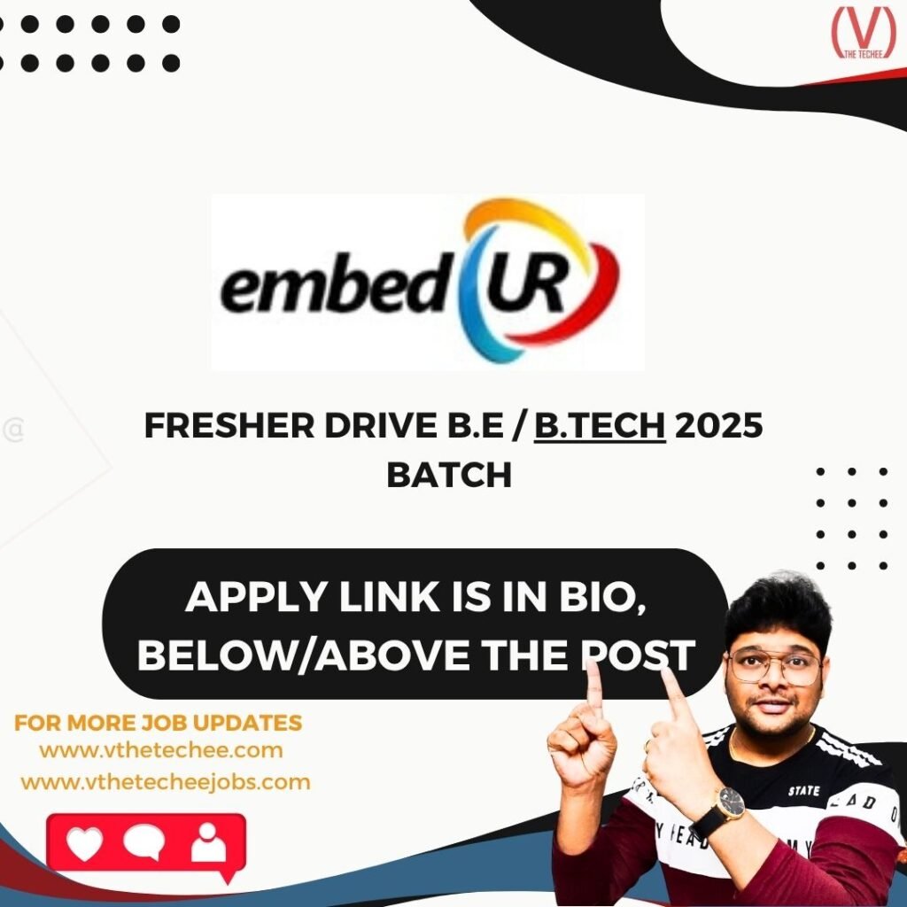 embedUR systems is hiring for Device Development | Apply Now! 1 job9