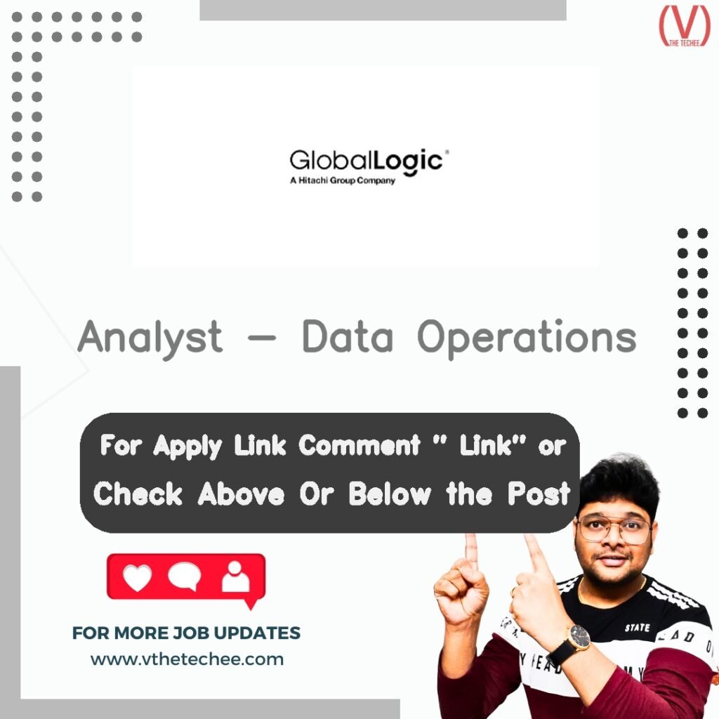 Analyst - Data Operations at Global Logic Technologies Private Limited