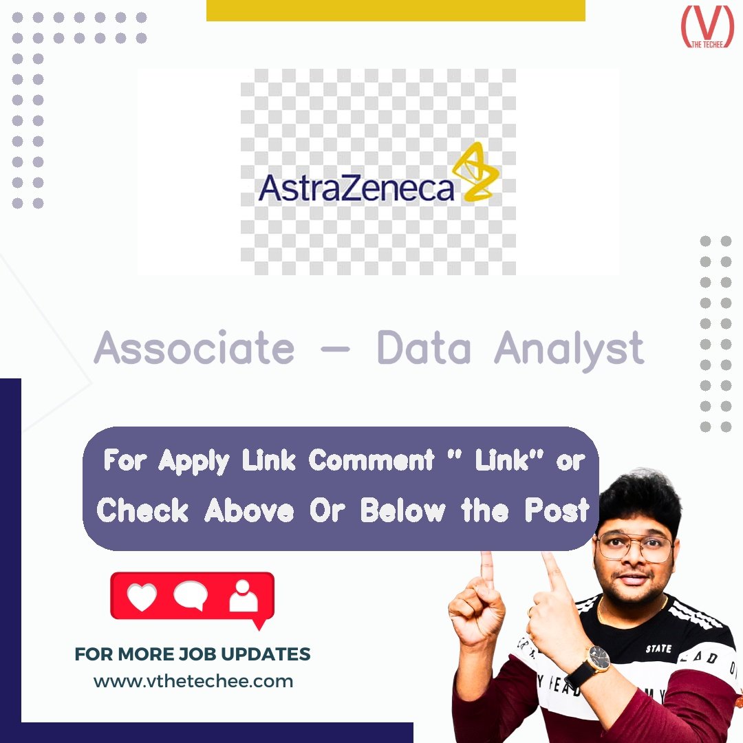AstraZeneca hiring poster vthetecheejobs