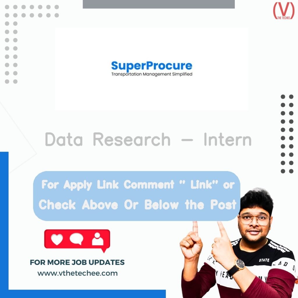 Data Research - Intern at SuperProcure