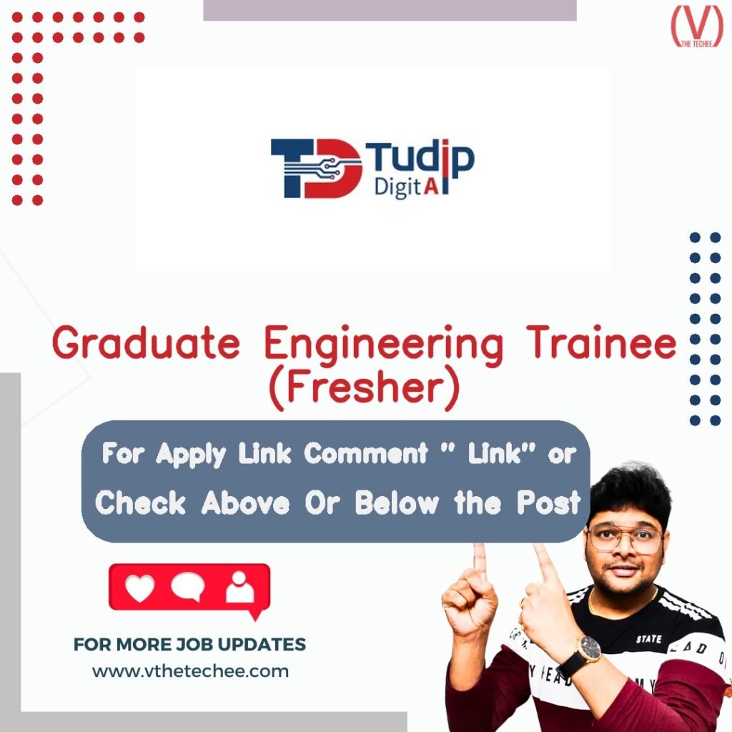 Graduate Engineering Trainee (Fresher) at Tudip Technologies Pvt. Ltd.