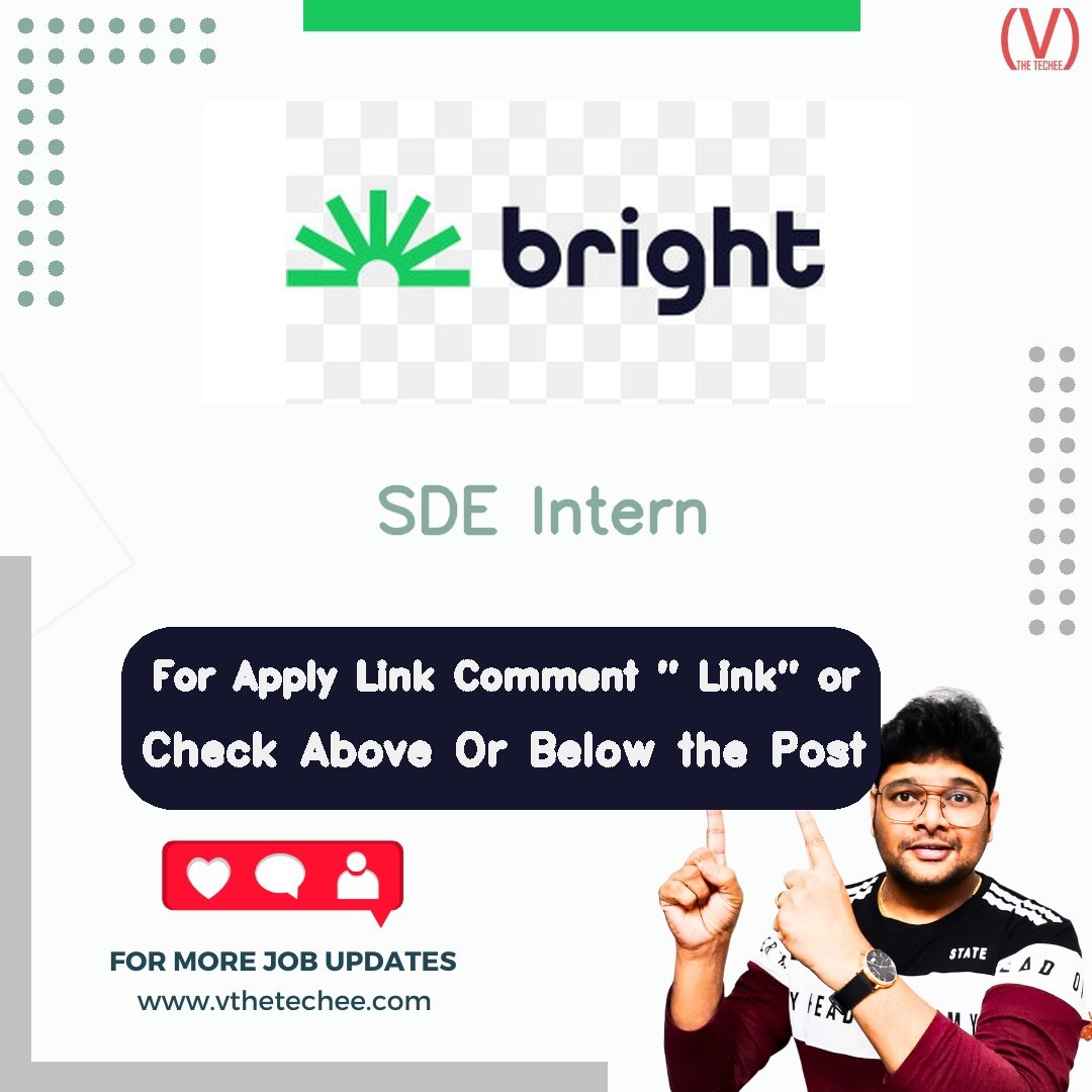 Bright Money hiring poster vthetecheejobs