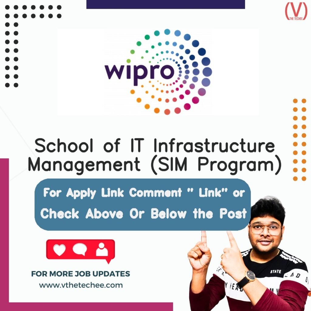 School of IT Infrastructure Management (SIM Program) at Wipro Ltd