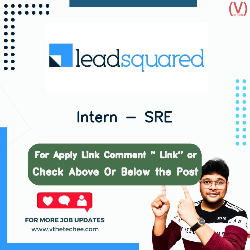 Intern - SRE at Leadsquared