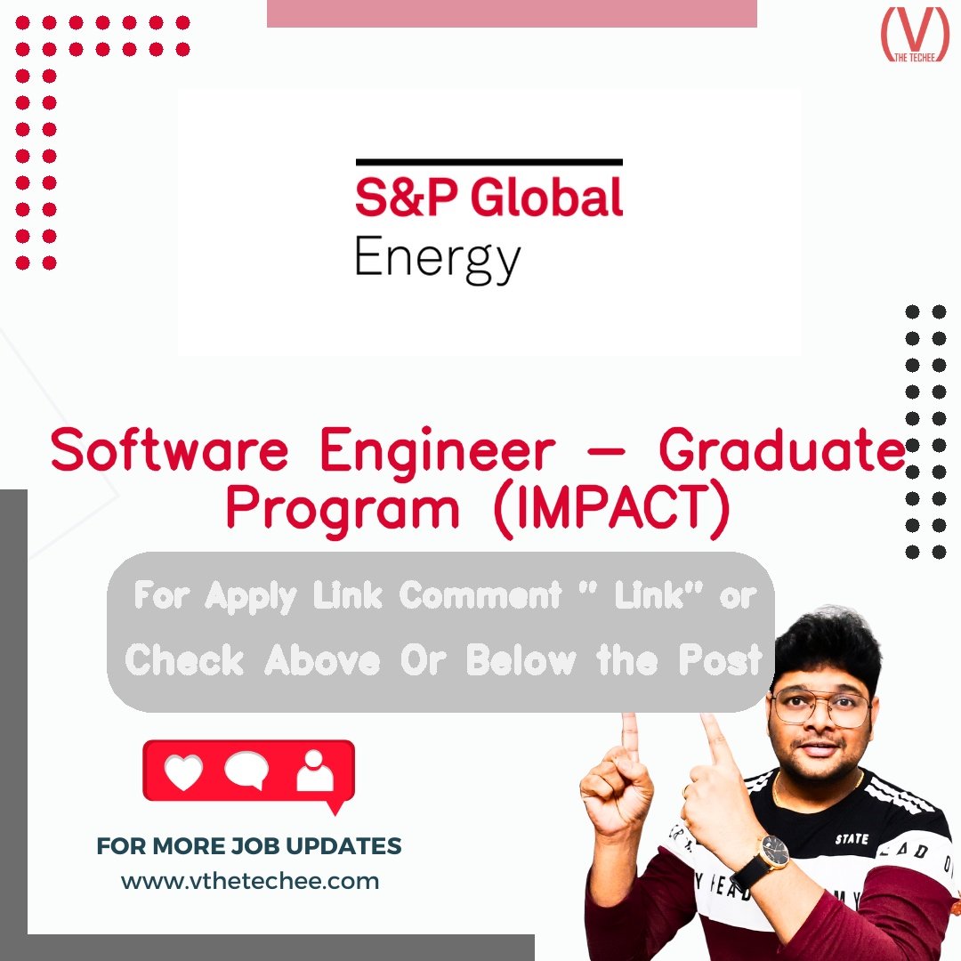 S&P Global Energy hiring poster vthetecheejobs