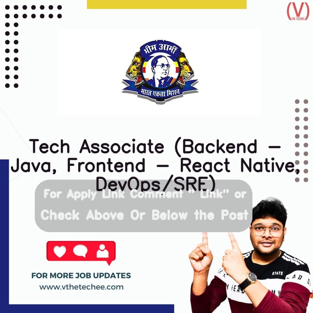 Tech Associate (Backend - Java, Frontend - React Native, DevOps/SRE) at BHIM