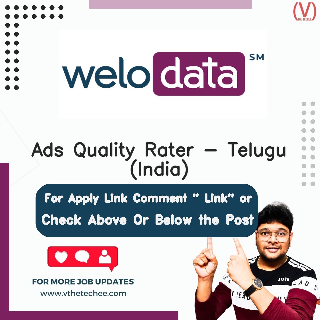 Welocalize (Welo Data) hiring poster vthetecheejobs