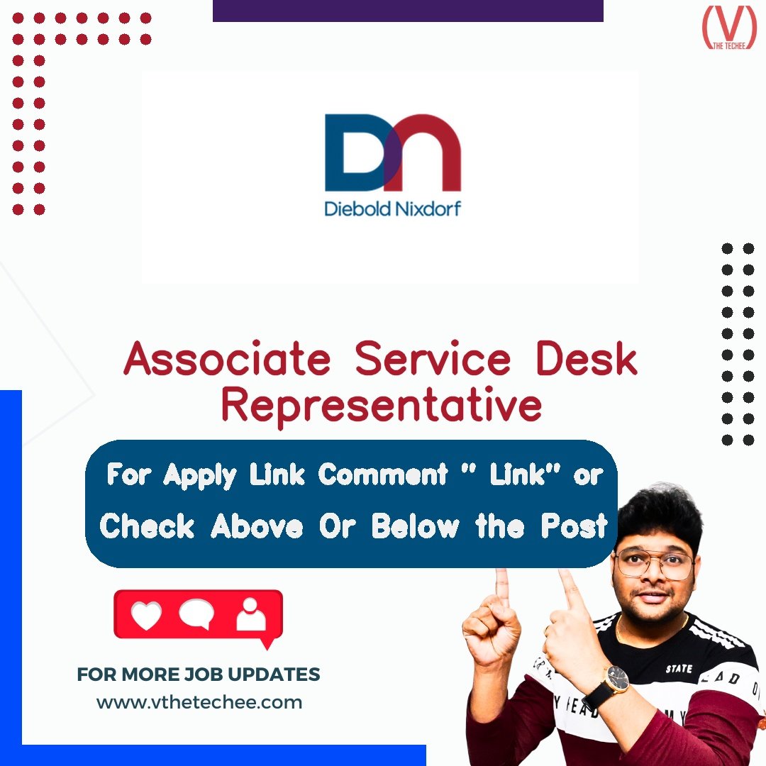 Diebold Nixdorf hiring poster vthetecheejobs