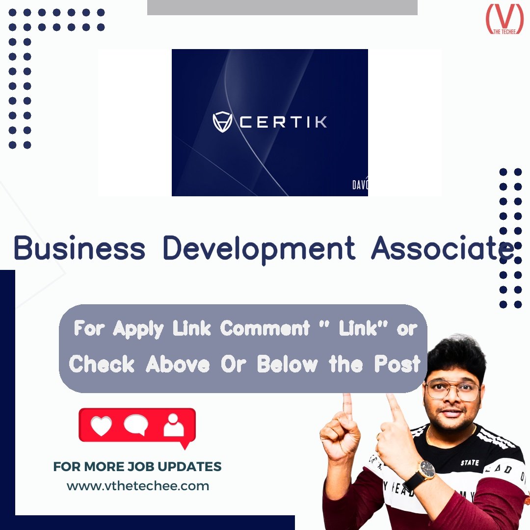 CertiK hiring poster vthetecheejobs